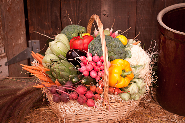 Bountiful Vegetable Basket Delivered