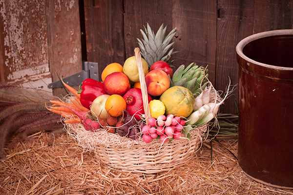 Sara Jane Fruit and Vegetable Basket Delivered