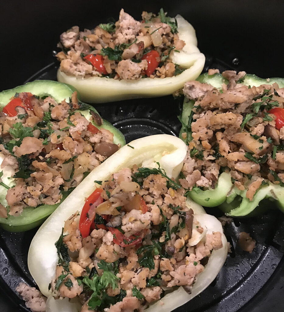 Bell Peppers with Turkey